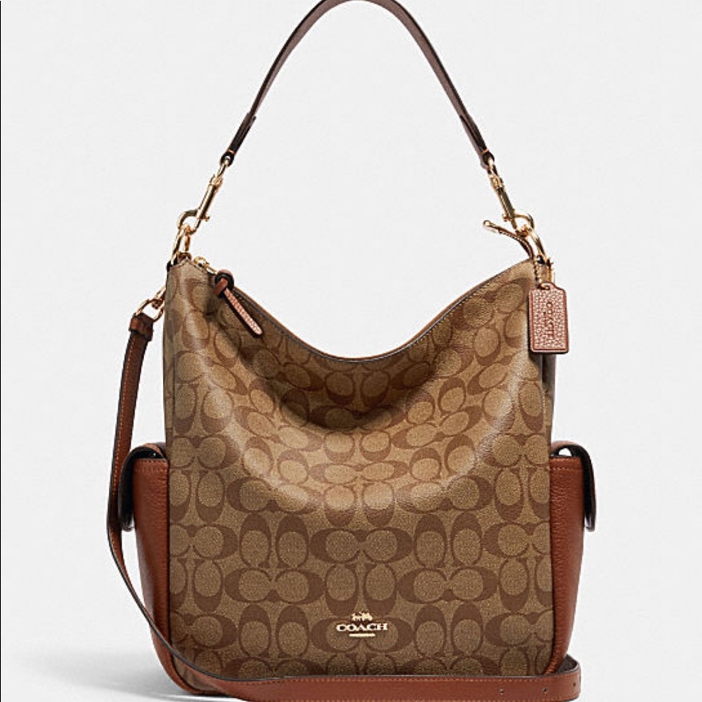 COACH Pennie Shoulder Bag In Signature Canvas